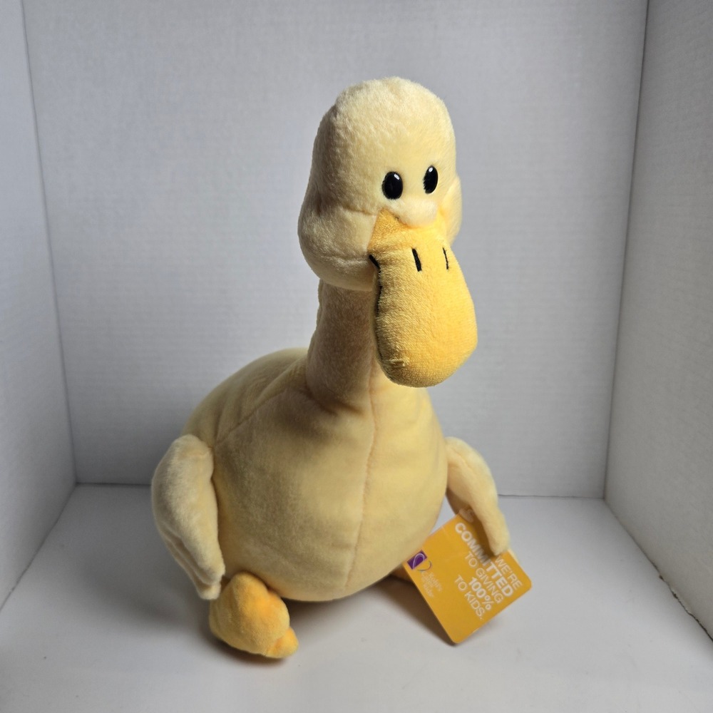 Kohls Cares Duck for President Yellow Plush Stuffed Animal NWT